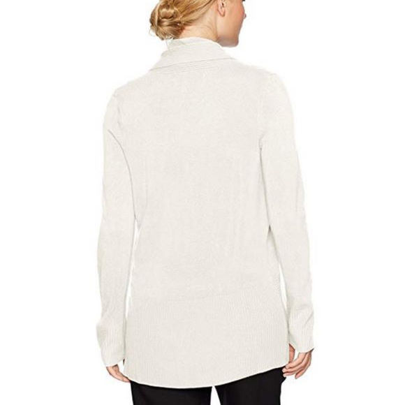 SAG HARBOR Petite Long Sleeve Curved Hem Cardigan - Picture 2 of 2
